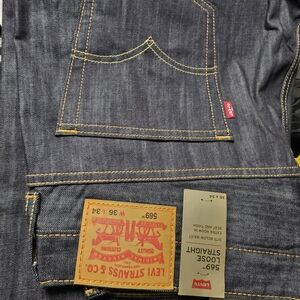 Levi's Men's Straight Jeans - Dark Blue Brand New 36×34